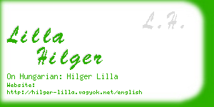 lilla hilger business card